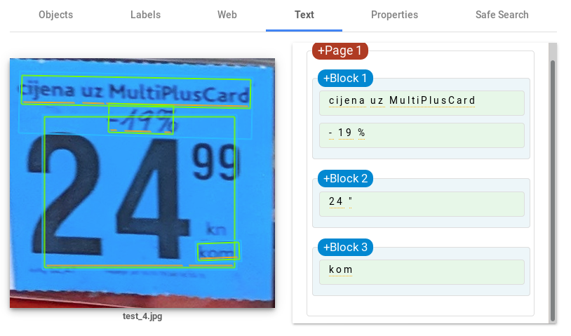 Google OCR API example 4