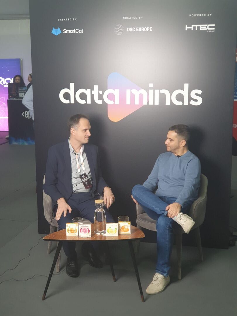 Nenad and Mladen on a podcast
